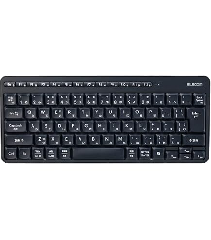 Amazon | エレコム 無線キーボード メンブレン式 コンパクトサイズ
